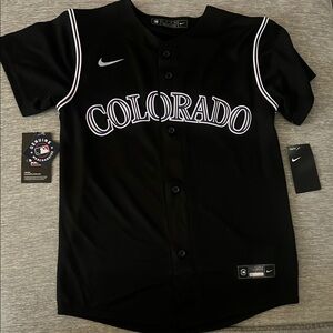 Nike Black Jersey Classic Athletic Top
